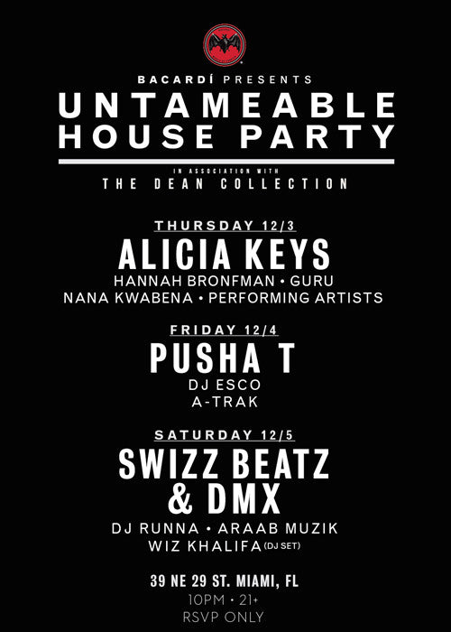Bacardi & Swizz Beatz Bring Untamable House Party