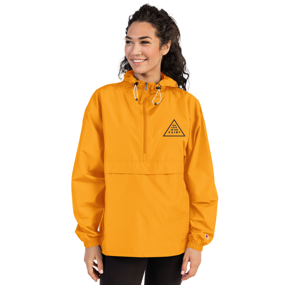 NOLOVEINTHEPAINT X Champion Packable Windbreaker Jacket (Unisex)
